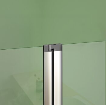 H K - Vaňová zástena s pevnou stenou V2 120 cm, číre sklo SE-V2 120