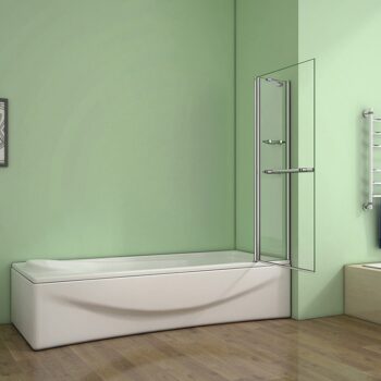 H K - Vaňová zástena s pevnou stenou V2 120 cm, číre sklo SE-V2 120