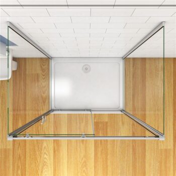H K - Viacstenné sprchovací kút SYMPHONY U3 140x90x90 cm s posuvnými dverami vrátane sprchovej vaničky z liateho mramoru SE-SYMPHONYU31409090 / THOR-14090