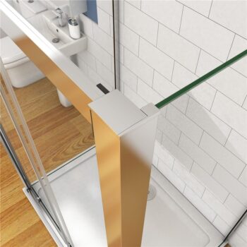 H K - Viacstenné sprchovací kút SYMPHONY U3 140x90x90 cm s posuvnými dverami vrátane sprchovej vaničky z liateho mramoru SE-SYMPHONYU31409090 / THOR-14090