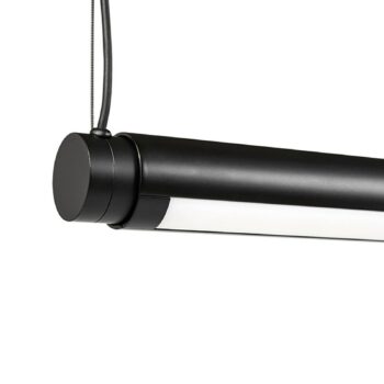 HAY Factor Linear LED svietidlo diffused, čierna