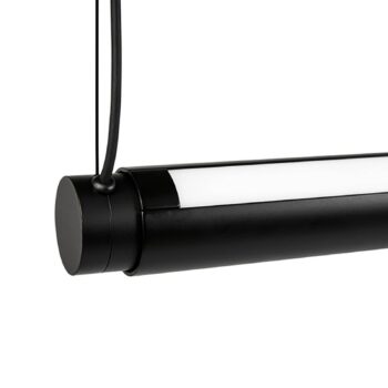 HAY Factor Linear LED svietidlo diffused, čierna