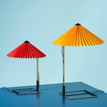 HAY Matin 300 LED skladaná stolová lampa, svetlo červená