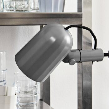 HAY Noc Clamp upínacia LED lampa, tmavosivá