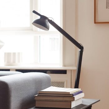 HAY PC Double Arm LED lampa na písací stôl, čierna