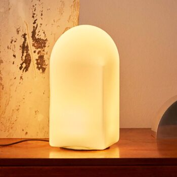 HAY Parade LED stolová lampa shell white výška 24 cm
