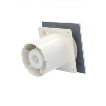 HOPA - Axiálne ventilátory na stenu či do stropu E100 GTH, HYGRO, s časovačom, sklo biele CATA00900200