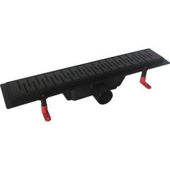 HOPA - Odtokový žľab Standardline BLACK - Dĺžka - 50, Variant roštu - Harmony OLPZLABST49BM