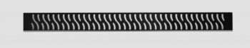 HOPA - Odtokový žľab Standardline BLACK - Dĺžka - 70, Variant roštu - Harmony OLPZLABST69BH