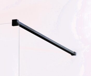 HOPA - Walk-in sprchovací kút LAGOS BLACK - Farba rámu zásteny - Hliník čierny, Rozmer A - 120 cm BCLAGO12BC