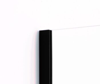 HOPA - Walk-in sprchovací kút LAGOS BLACK - Farba rámu zásteny - Hliník čierny, Rozmer A - 120 cm BCLAGO12BC