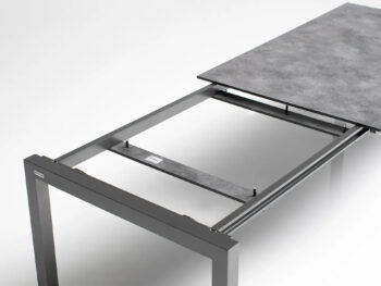 HPL rozťahovací stôl antracit150/210x95 cm
