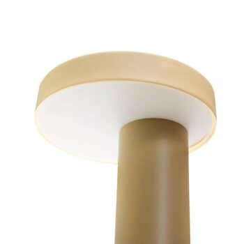 HÜBSCH Magic LED stolová lampa, okrová/piesok/zelená, železo