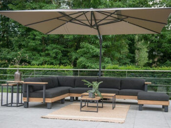 Hacienda slnečník 300x400 cm antracitový