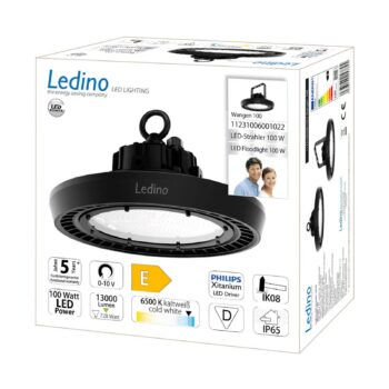Halová LED lampa Wangen 6 500 K 100 W 13 000 lm