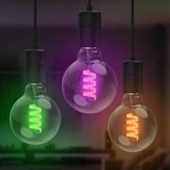 Hama Smart LED žiarovka E27 G95, WLAN, Matter, 4,9 W, RGBW