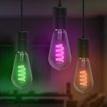 Hama Smart LED žiarovka E27 ST64, WLAN, Matter, 4,9 W, RGBW