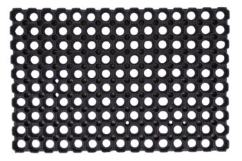 Hamat, Vonkajší čistiaci rohožka guma Domino 22mm – na von aj na doma, 50x80, čierna, exteriér