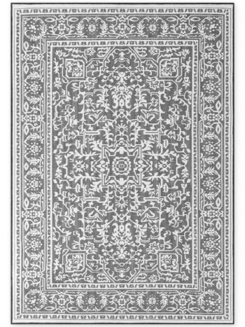 Hanse Home, AKCIA: 160x230 cm Kusový koberec Duet Kona 106248 Black/White - na von aj na doma, čiernobiela, chodba / predsieň