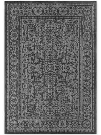 Hanse Home, AKCIA: 160x230 cm Kusový koberec Duet Kona 106248 Black/White - na von aj na doma, čiernobiela, chodba / predsieň