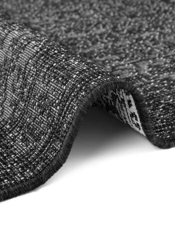 Hanse Home, AKCIA: 160x230 cm Kusový koberec Duet Kona 106248 Black/White - na von aj na doma, čiernobiela, chodba / predsieň