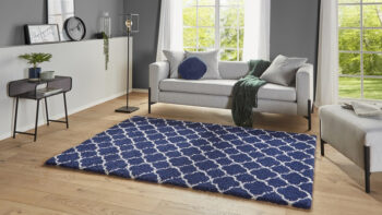 Hanse Home, AKCIA: 80x150 cm Kusový koberec Grace 104406 Blue / Cream, modrá, obývacia izba