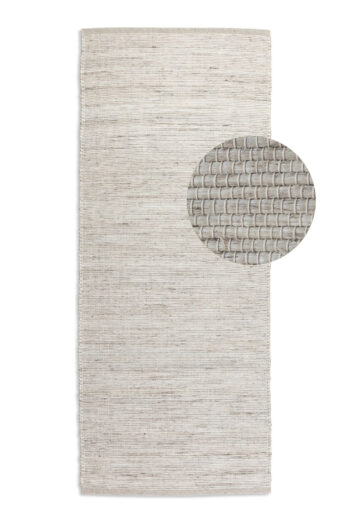 Hanse Home, AKCIA: 80x200 cm Behúň Handloom 105960 Dhaka Ivory White, biela, chodba / predsieň