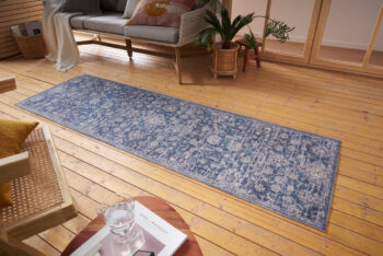 Hanse Home, Behúň Cairo 105584 Alexandria Blue – na von aj na doma, 80x200, modrá, chodba / predsieň