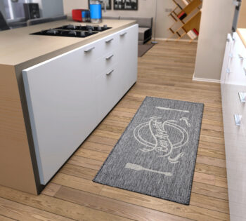 Hanse Home, Behúň Cucina Bon Appetit 105622 Grey Cream, 62x150, šedá, kuchyňa