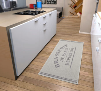 Hanse Home, Behúň Cucina Brasserie de Paris 105625 Cream Grey, 92x150, biela, kuchyňa