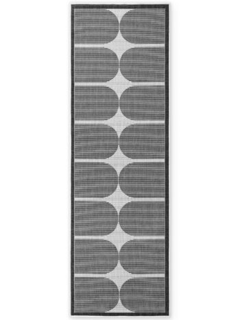 Hanse Home, Behúň Duet Bowen 106244 Black/White - na von aj na doma, 80x250, čiernobiela, chodba / predsieň