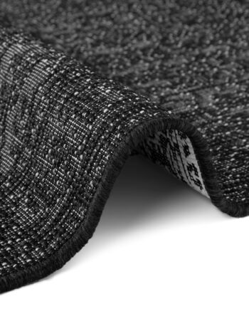 Hanse Home, Behúň Duet Kona 106248 Black/White - na von aj na doma, 80x250, čiernobiela, chodba / predsieň