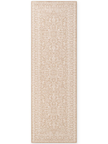 Hanse Home, Behúň Duet Kona 106250 Beige/White - na von aj na doma, 80x250, béžová, chodba / predsieň