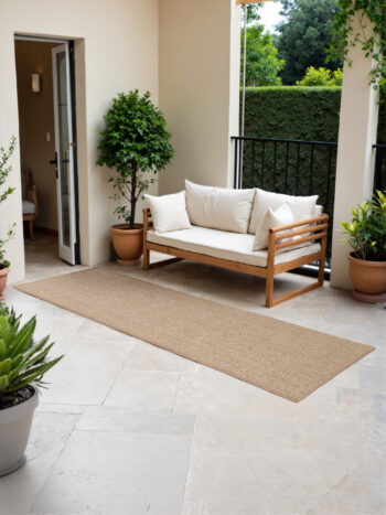 Hanse Home, Behúň Duet Kona 106250 Beige/White - na von aj na doma, 80x250, béžová, chodba / predsieň