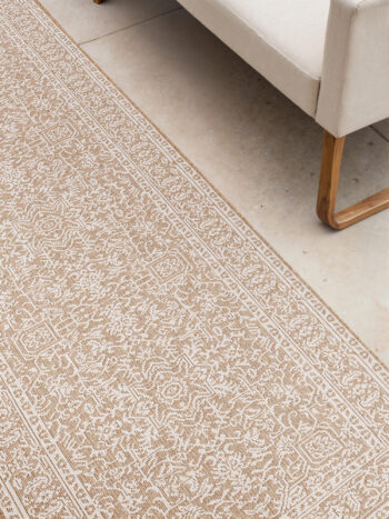 Hanse Home, Behúň Duet Kona 106250 Beige/White - na von aj na doma, 80x250, béžová, chodba / predsieň