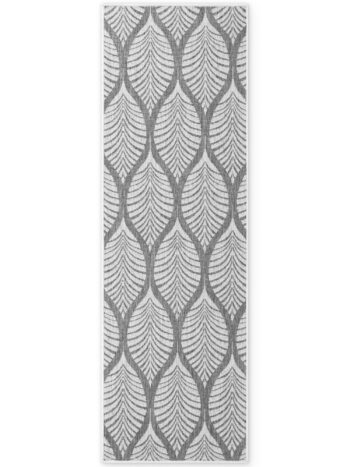 Hanse Home, Behúň Duet Liora 106246 White/Gray - na von aj na doma, 80x250, šedá, chodba / predsieň