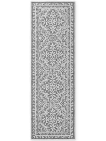 Hanse Home, Behúň Duet Rosel 106251 White/Gray - na von aj na doma, 80x250, šedá, chodba / predsieň