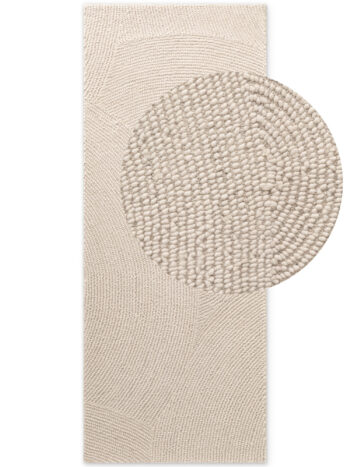 Hanse Home, Behúň Eleni 106220 Natur Weiß, 80x300, biela, obývacia izba