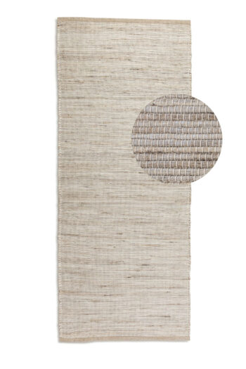 Hanse Home, Behúň Handloom 105962 Dhaka Grey Brown, 80x200, béžová, chodba / predsieň