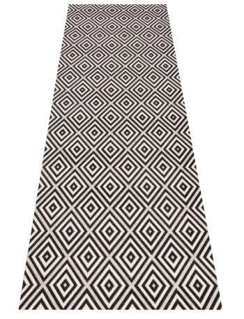 Hanse Home, Behúň Meadow 102470 Black – na von aj na doma, 80x200, čiernobiela, chodba / predsieň