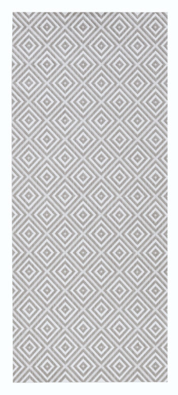 Hanse Home, Behúň Meadow 102471 Grey – na von aj na doma, 80x200, šedá, chodba / predsieň