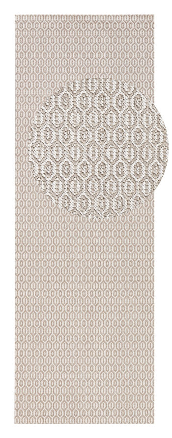 Hanse Home, Behúň Meadow 102475 – na von aj na doma, 80x200, béžová, chodba / predsieň
