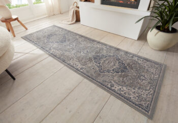 Hanse Home, Behúň Terrain 105604 Orken Grey Cream, 80x200, šedá, obývacia izba