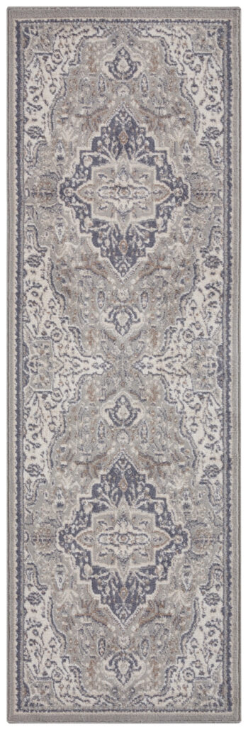 Hanse Home, Behúň Terrain 105604 Orken Grey Cream, 80x200, šedá, obývacia izba