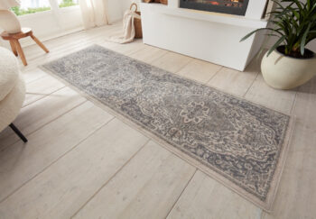 Hanse Home, Behúň Terrain 105605 Orken Cream Grey, 80x200, béžová, obývacia izba