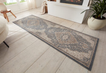 Hanse Home, Behúň Terrain 105607 Orken Black Brown, 80x200, hnedá, obývacia izba