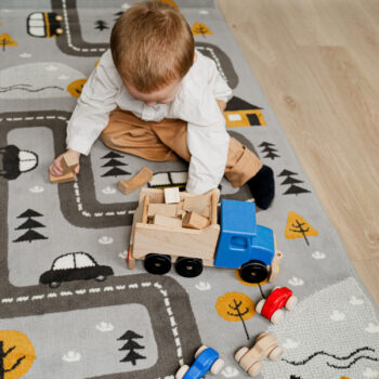 Hanse Home, DOPREDAJ: 120x170 cm Detský koberec Adventures 104535 Grey/mustard, 120x170, šedá, detská izba