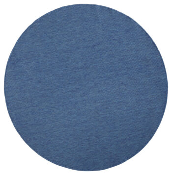 Hanse Home, DOPREDAJ: 200x200 (priemer) kruh cm Kusový koberec Twin-Wendeteppiche 103100 blue cream kruh - na von aj na doma, 200x200 (priemer) kruh, modrá, chodba / predsieň