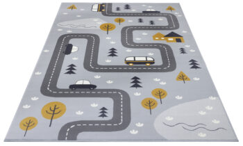 Hanse Home, DOPREDAJ: 80x150 cm Detský koberec Adventures 104535 Grey/mustard, 80x150, šedá, detská izba