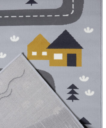 Hanse Home, DOPREDAJ: 80x150 cm Detský koberec Adventures 104535 Grey/mustard, 80x150, šedá, detská izba